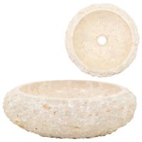 vidaXL Gootsteen 40x12 cm marmer crème - thumbnail