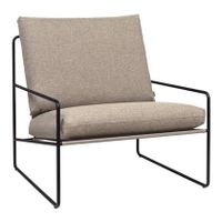 ferm LIVING Desert Fauteuil - Black Dolce - Dark Sand - thumbnail