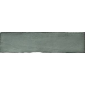 Wandtegel Colonial Jade Mat 7.5x30 cm Mat Groen Jabo