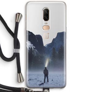Wanderlust: OnePlus 6 Transparant Hoesje met koord
