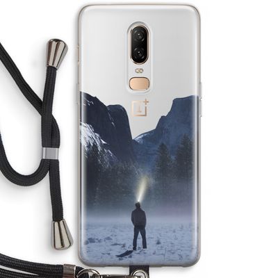 Wanderlust: OnePlus 6 Transparant Hoesje met koord