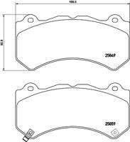 Remmenset, remschijf BREMBO, Remschijftype: Gespleten: , Inbouwplaats: Vooras, u.a. für Jeep