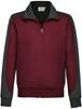 Hakro 477 Sweat jacket Contrast MIKRALINAR® - Burgundy/Anthracite - XS