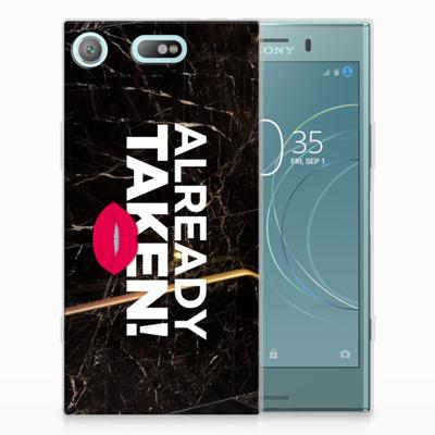 Sony Xperia XZ1 Compact | Siliconen hoesje | met naam Already Taken Black
