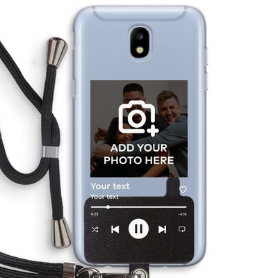 Music Player: Samsung Galaxy J5 (2017) Transparant Hoesje met koord