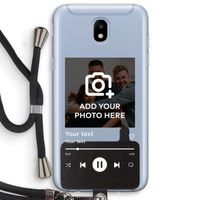 Music Player: Samsung Galaxy J5 (2017) Transparant Hoesje met koord