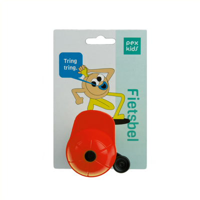 PexKids Fiets bel pietje met gele of rode dop