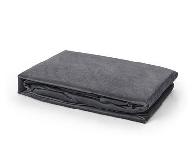 Sleeptime Velvet Hoeslaken Antraciet-Lits-jumeaux (160x200 cm)