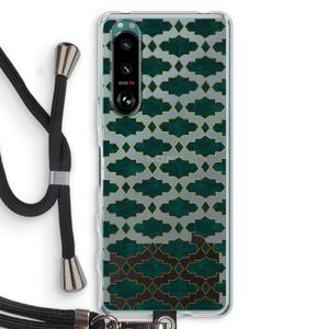 Moroccan tiles: Sony Xperia 5 III Transparant Hoesje met koord