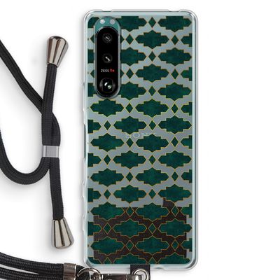 Moroccan tiles: Sony Xperia 5 III Transparant Hoesje met koord