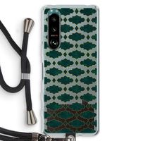 Moroccan tiles: Sony Xperia 5 III Transparant Hoesje met koord