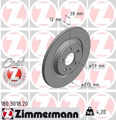 Remschijf Coat Z 180301820