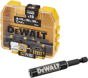 DeWalt Accessoires IMPACT Torsion 15-delige IMPACT mixed tic tac + schroefgeleider - DT70522T-QZ - DT70522T-QZ