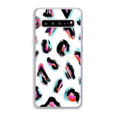 Cheetah color: Samsung Galaxy S10 5G Transparant Hoesje