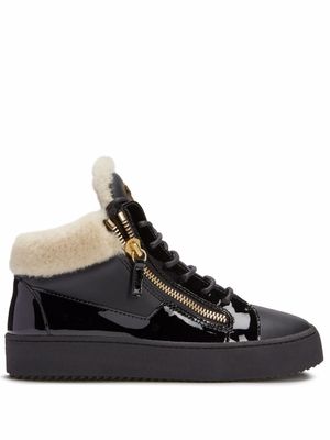 Giuseppe Zanotti baskets mi-montantes Kriss en cuir - Noir