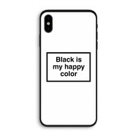 Black is my happy color: iPhone X Biologisch afbreekbaar hoesje