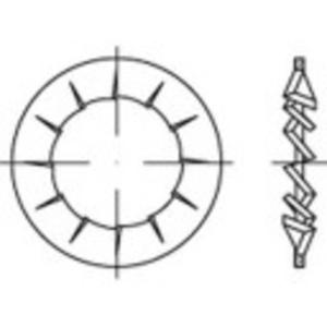 TOOLCRAFT 138438 Gekartelde schijven Binnendiameter: 25 mm DIN 6798 Verenstaal 100 stuk(s)