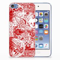 Silicone Back Case Apple iPod Touch 5 | 6 Angel Skull Rood Silicone Back Case Apple iPod Touch 5 | 6 Angel Skull Rood