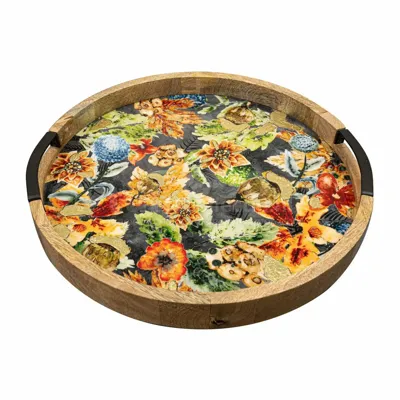 Dienblad Lammie Berry Blue Ø35cm