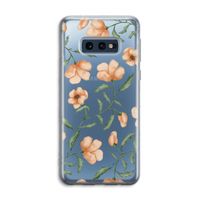 Peachy flowers: Samsung Galaxy S10e Transparant Hoesje Peachy flowers: Samsung Galaxy S10e Transparant Hoesje