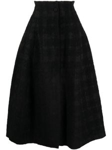 Rochas jupe en tweed à taille haute - Noir