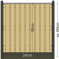 Berton paal Schelde antraciet gecoat eindmodel 277 cm Tuindeco - Tuindeco