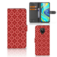 Xiaomi Redmi Note 9 Pro | Note 9S Telefoon Hoesje Batik Rood