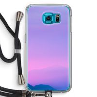 Sunset pastel: Samsung Galaxy S6 Transparant Hoesje met koord