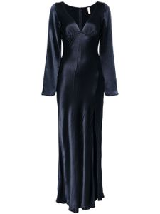 BEC + BRIDGE robe longue Rity en satin - Bleu