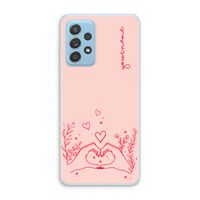 Love is in the air: Samsung Galaxy A73 Transparant Hoesje