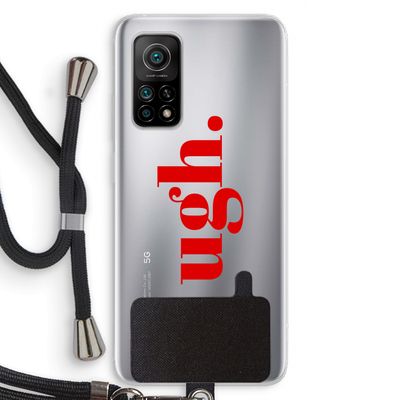 Ugh: Xiaomi Mi 10T 5G Transparant Hoesje met koord
