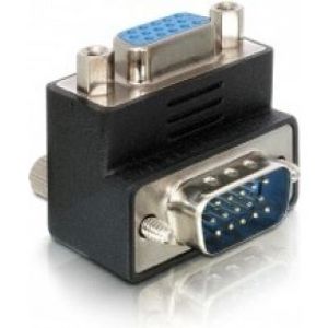 Delock 65171 Adapter VGA male naar female 90° schuin