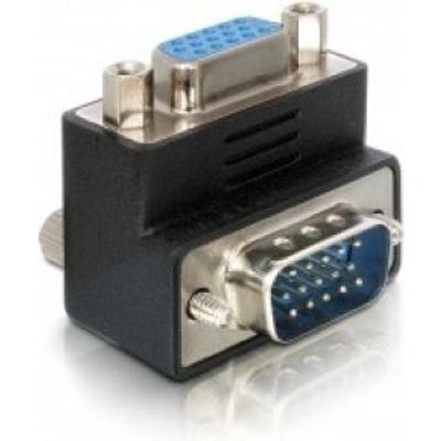 Delock 65171 Adapter VGA male naar female 90° schuin