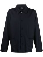 A.P.C. surchemise en laine - Bleu - thumbnail