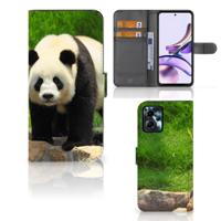 Motorola Moto G13 | G23 | Telefoonhoesje | Met pasjeshouder | Panda