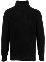 Roberto Collina roll-neck chunky-knit jumper - Noir - thumbnail