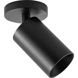 Deko Light 348252 Can Tilt rund, 1x 7,5 W GU10, Schwarz Plafondopbouwarmatuur GU10 7.5 W Zwart