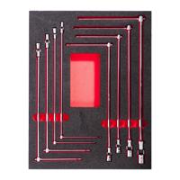 Milwaukee Foam Inlay T-dopsleutel Set met Cardangewricht | 8-delig - 4932499113