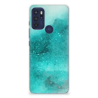 Smartphone hoesje Motorola Moto G60s Painting Blue