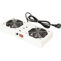 ROLINE ventilatorunit met 2 ventilatoren , voor 19 inch wandbehuizing grijs