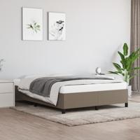Bedframe zonder matras stof taupe 140x190 cm