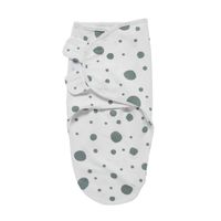 Meyco Swaddle inbakerdoek dots stone green Maat