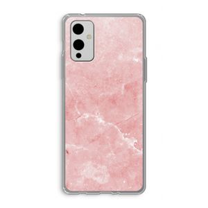 Roze marmer: OnePlus 9 Transparant Hoesje