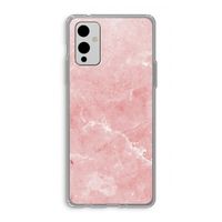 Roze marmer: OnePlus 9 Transparant Hoesje
