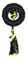 Happy pet Grrrelli tyre tugger zwart / groen