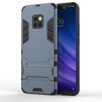 Schokbestendige PC + TPU Case voor Huawei mate 20 Pro met houder (marineblauw)