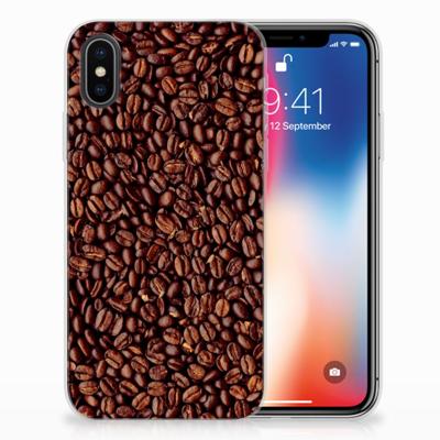 Apple iPhone X | Xs | Siliconen Case | Koffiebonen