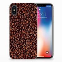 Apple iPhone X | Xs | Siliconen Case | Koffiebonen