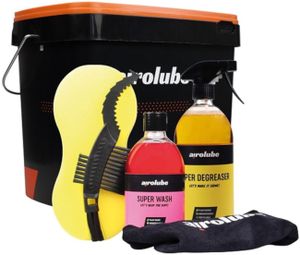 Airolube Basic Schoonmaakset met Emmer voor Fiets 5 delig