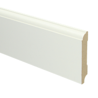 MDF Eigentijdse plint 90x15 voorgelakt RAL9010 - lengte 240cm